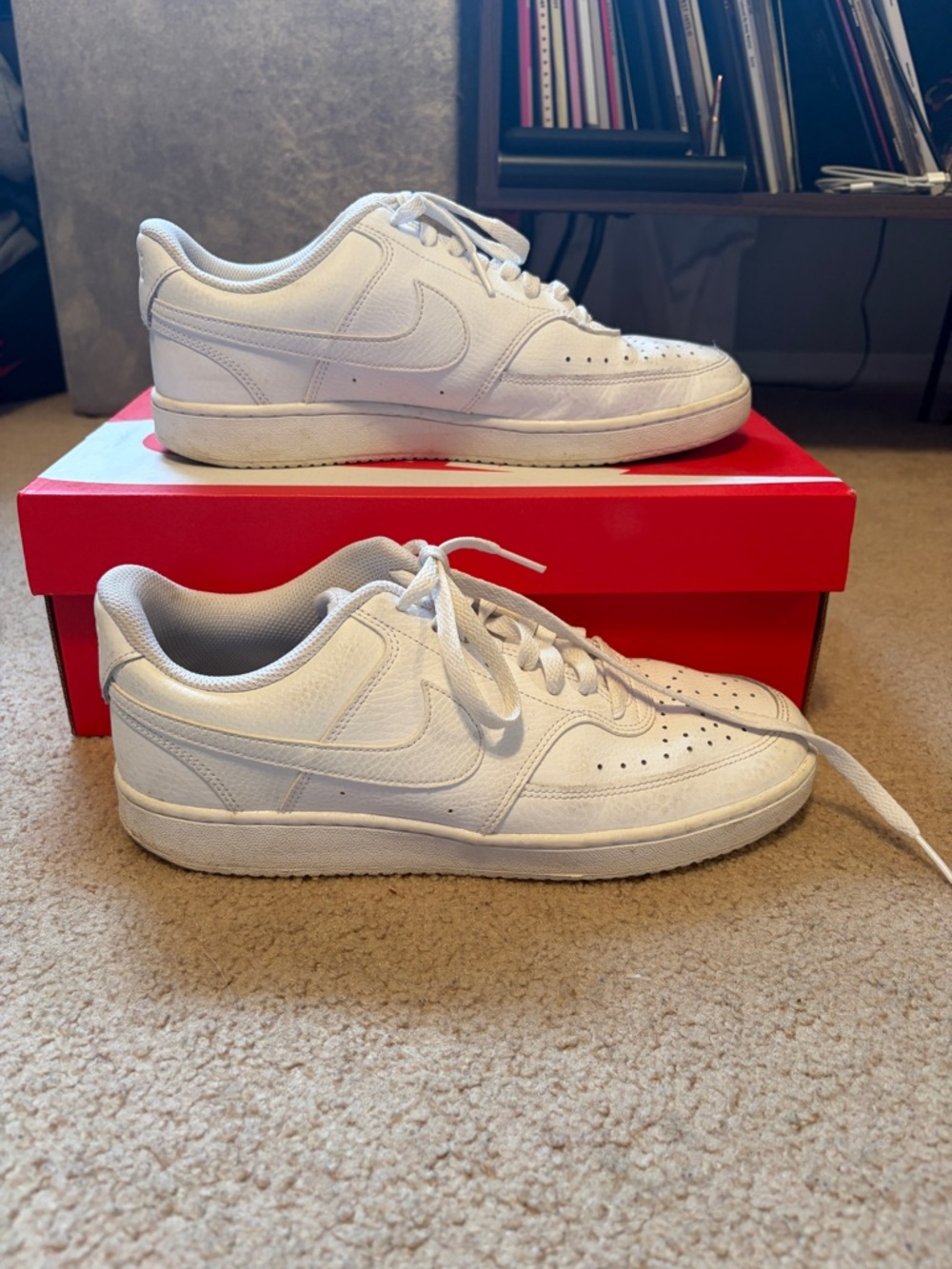 Nike Women’s White Court Vision Low Sneakers